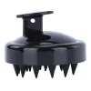 Hoofdhuidmassager - siliconen haarborstel - hoofdhuidborstel - massageborstel - hoofdmassager - Zwart