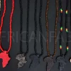 Houten kralen ketting / halsketting / hanger - Afrikaans continent - Rode