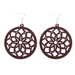 Houten Oorbellen | Starflower