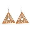 Houten Oorbellen | Triangle