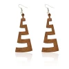 Houten Oorbellen | Zig Zag