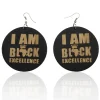 I am Black Excellence - Afrikaanse oorbellen