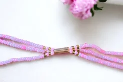 3 in 1 Waist Beads / Afrikaanse Heupketting - AME - Roze (elastisch)