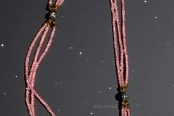 3 in 1 Waist Beads / Afrikaanse Heupketting - Mami - Roze (Traditioneel niet-elastisch koord)