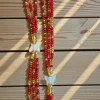 3 in 1 Waist Beads / Afrikaanse Heupketting - Osime - Rood (Traditioneel niet-elastisch koord)