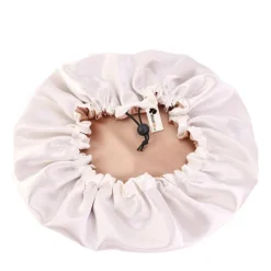 Kaki Satijnen Satijnen Slaapmuts / Haar bonnet van Satijn / Satin hair bonnet + Satijnen scrunchie