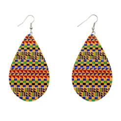 Kente Oranje - Afrikaanse oorbellen