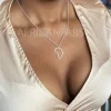Ketting / halsketting / hanger - Afrikaans continent - Zilver