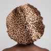 Leopard print Satijnen Slaapmuts / Satin Hair Bonnet / Haar bonnet van Satijn