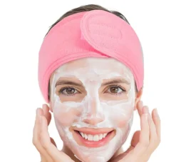 Make-up Haarband / Terry stof Spa hoofdband - Roze