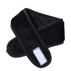 Make-up Haarband / Terry stof Spa hoofdband - Zwart