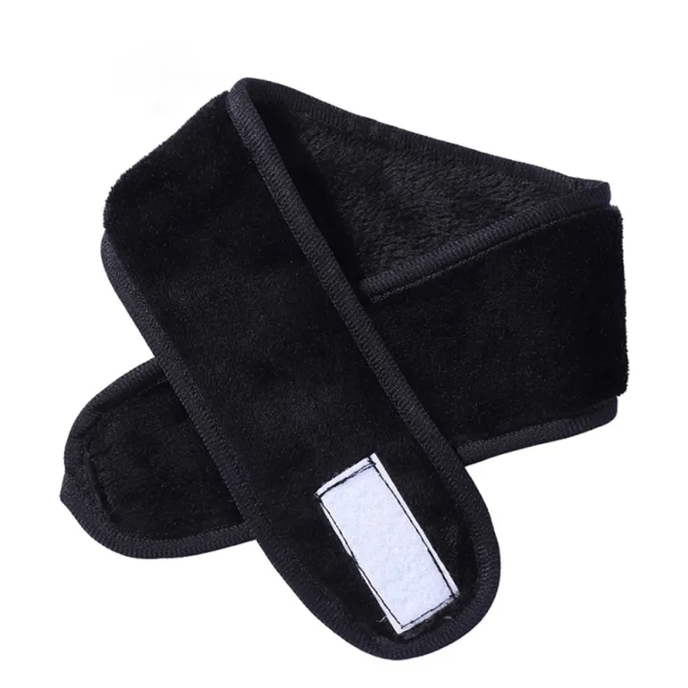 Make-up Haarband / Terry stof Spa hoofdband - Zwart