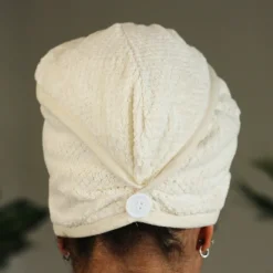 Microfiber Hair Towel - Hoofdhanddoek voor je haar - Gebroken wit