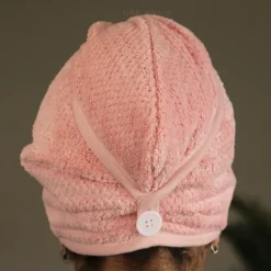 Microfiber Hair Towel - Hoofdhanddoek voor je haar - Pale Roze