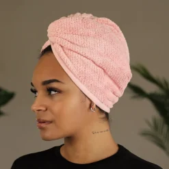 Microfiber Hair Towel - Hoofdhanddoek voor je haar - Pale Roze