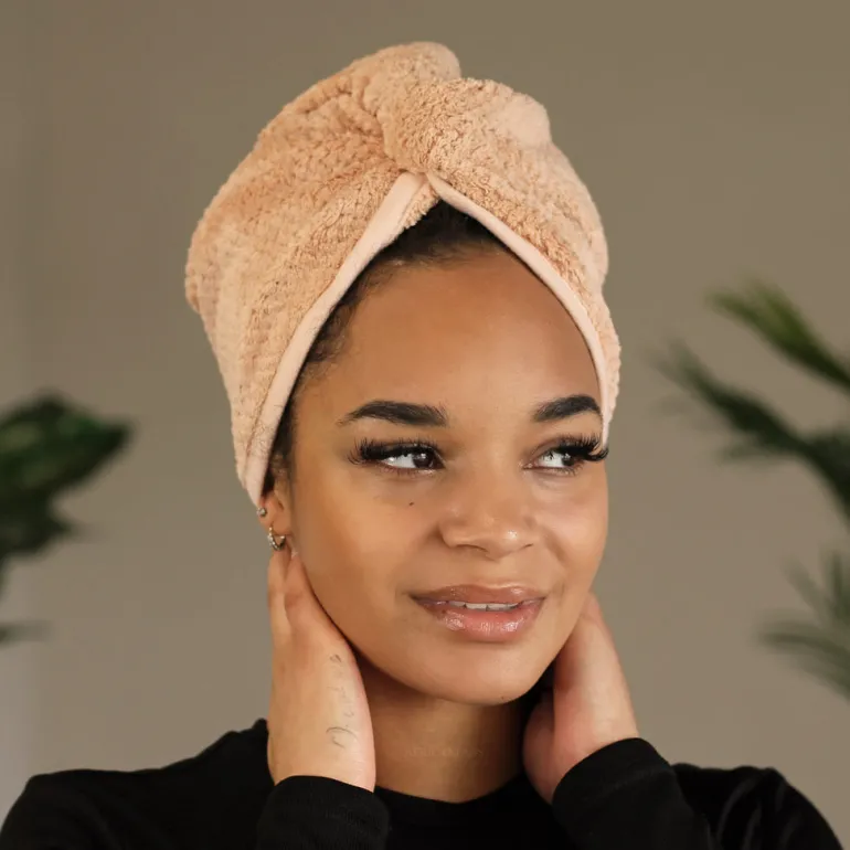 Microfiber Hair Towel - Hoofdhanddoek voor je haar - Misty Rose