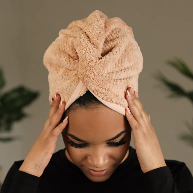 Microfiber Hair Towel - Hoofdhanddoek voor je haar - Misty Rose