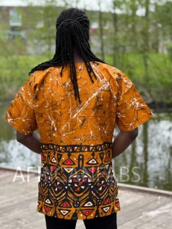 Mosterd / bruin Dashiki Shirt / Dashiki Jurk - Afrikaans shirt - Unisex