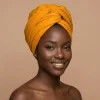 Okergeel hoofddoek / headwrap