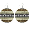 Olijf ancient patterns - Afrikaanse oorbellen