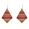 Oorbellen met Afrikaanse print | Ruitvormig - Stripes