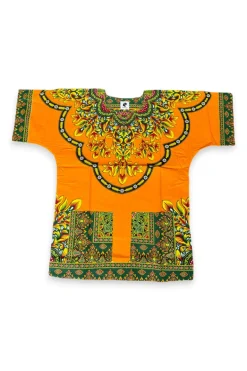 Oranje Dashiki Shirt / Dashiki Jurk - Afrikaans shirt - Unisex