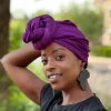 Paarse hoofddoek / paarse headwrap