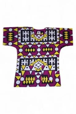 Paarse Samakaka Dashiki Shirt / Dashiki Jurk - Afrikaans shirt - Unisex