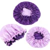 Paarse Satijnen Slaapmuts ( Voor Kinderen van 3-7 jaar ) / Kinder Haar Bonnet van Satijn