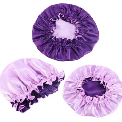 Paarse Satijnen Slaapmuts ( Voor Kinderen van 3-7 jaar ) / Kinder Haar Bonnet van Satijn