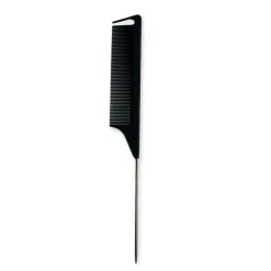Professionele Pin Tail Comb Scheidingskam - Vlechten Rattenstaart Haarkam - Zwart