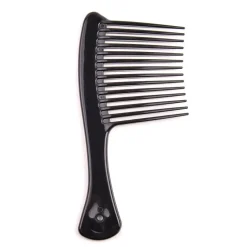 Rake Detangle Comb - Afro kam ABS grote brede tand kam voor haar styling tool - Zwart
