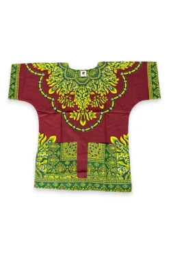 Rode Dashiki Shirt / Dashiki Jurk - Afrikaans shirt - Unisex