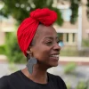 Rode hoofddoek / Rode headwrap