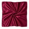 Rood Satijnen Vierkante Sjaal / Bandana / Hoofddoek 90 x 90 cm