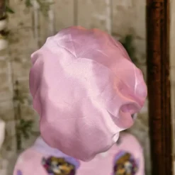 Roze Slaapmuts ( Kindermaat 3-7 jaar ) Satijnen Hair Bonnet Verstelbaar