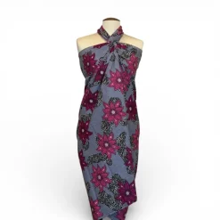 Sarong / pareo / pangi katoen - Strandkleding wikkelrok / omslagdoek / baby wrap - Roze Flowers