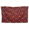Sarong / pareo / pangi katoen - Strandkleding wikkelrok / omslagdoek / baby wrap - Rode Flower stems