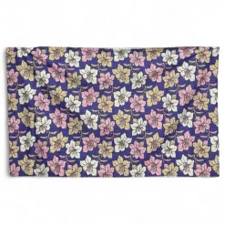 Sarong / pareo / pangi katoen - Strandkleding wikkelrok / omslagdoek / baby wrap - Paarse Flowers