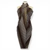 Sarong / pareo / pangi katoen - Strandkleding wikkelrok / omslagdoek / baby wrap - Bruin Crème geometrische stippen en strepen