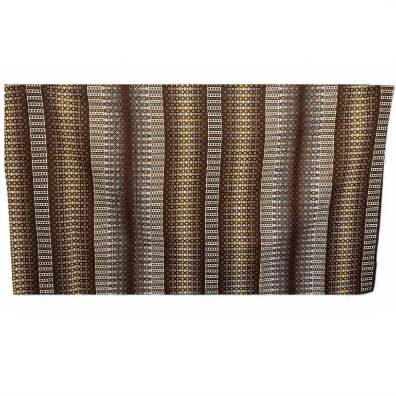 Sarong / pareo / pangi katoen - Strandkleding wikkelrok / omslagdoek / baby wrap - Bruin Crème geometrische stippen en strepen