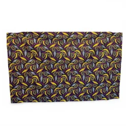 Sarong / pareo / pangi katoen - Strandkleding wikkelrok / omslagdoek / baby wrap - Geel / roze bladeren