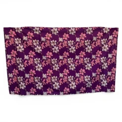 Sarong / pareo / pangi katoen - Strandkleding wikkelrok / omslagdoek / baby wrap - Paarse Flowers
