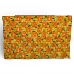 Sarong / pareo / pangi katoen - Strandkleding wikkelrok / omslagdoek / baby wrap - Geel Oranje Tribal Squares