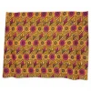 Sarong / pareo / pangi katoen - Strandkleding wikkelrok / omslagdoek / baby wrap - Bruin Geel Circle Rays