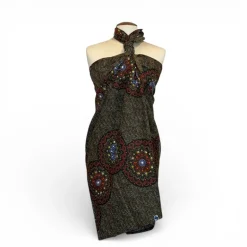 Sarong / pareo / pangi katoen - Strandkleding wikkelrok / omslagdoek / baby wrap - Oranje Dotted Print
