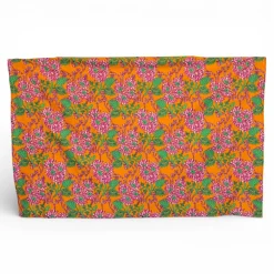 Sarong / pareo / pangi katoen - Strandkleding wikkelrok / omslagdoek / baby wrap - Oranje Roze Floral Vines