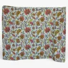 Sarong / pareo / pangi katoen - Strandkleding wikkelrok / omslagdoek / baby wrap - Blauw Flowers