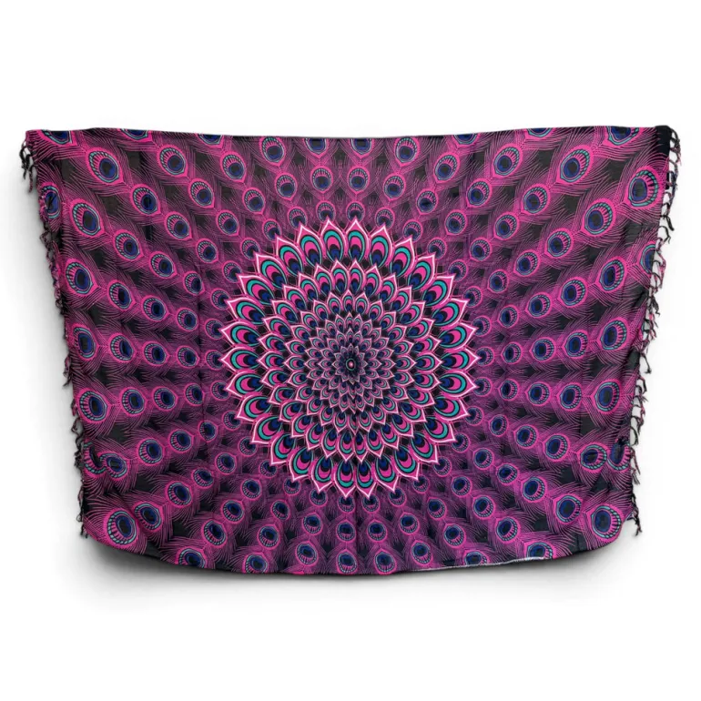 Sarong / pareo - Strandkleding wikkelrok - Pauwroze