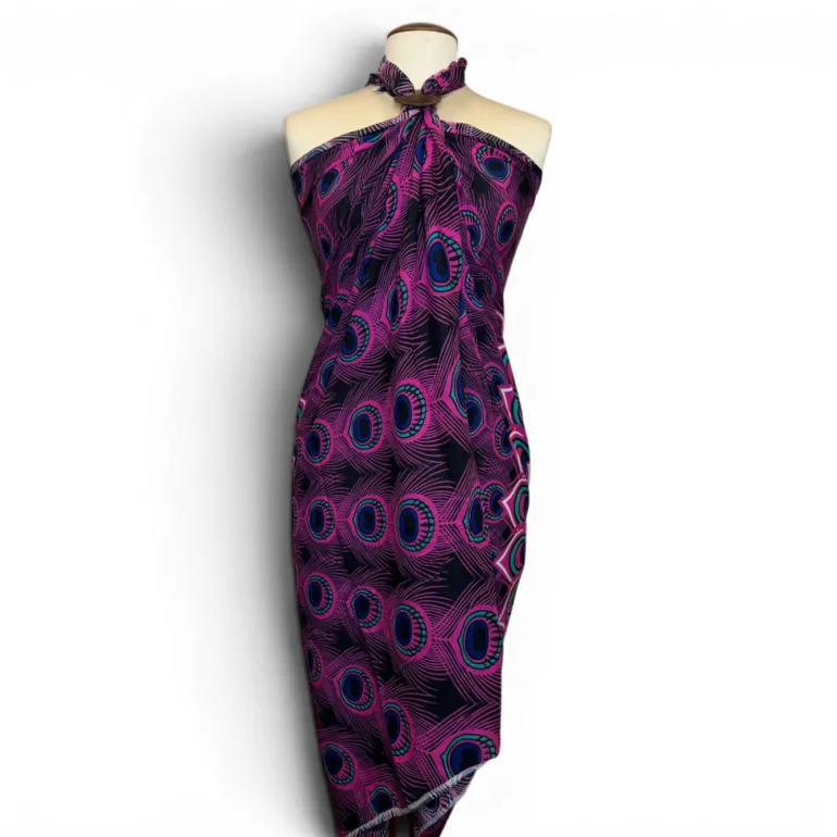 Sarong / pareo - Strandkleding wikkelrok - Pauwroze